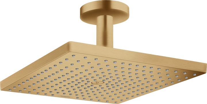 Actual product image hansgrohe Raindance E 300 Air 1jet overhead shower with ceiling connection : Colour - Brushed Bronze (1 Beam type, 19 l/min)