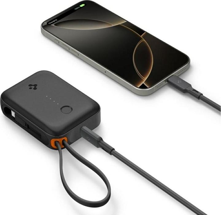 Actual product image Spigen Powerbank Essential EA3010BT 10000mAh 30W czarny (10000 mAh, 30 W)
