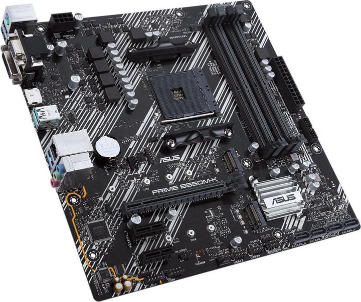 Actual product image ASUS PRIME B550M-K (AM4, AMD B550, mATX)