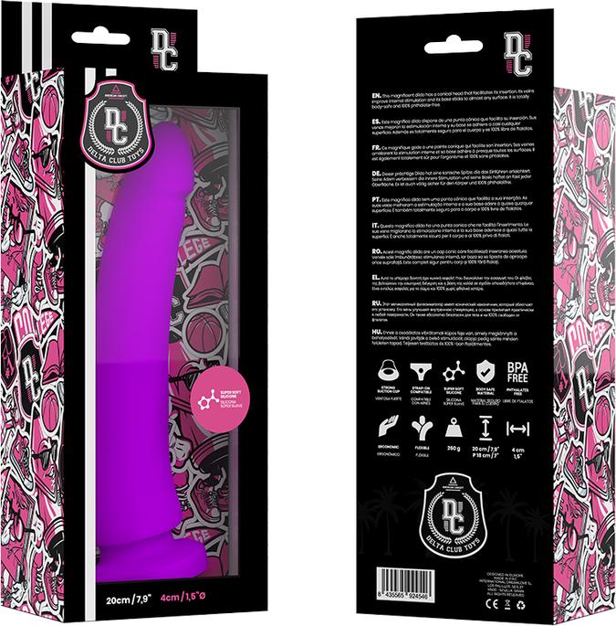 Image du produit Delta Club Toys Dildo Lila Silicona Medica 20 X 4 cm