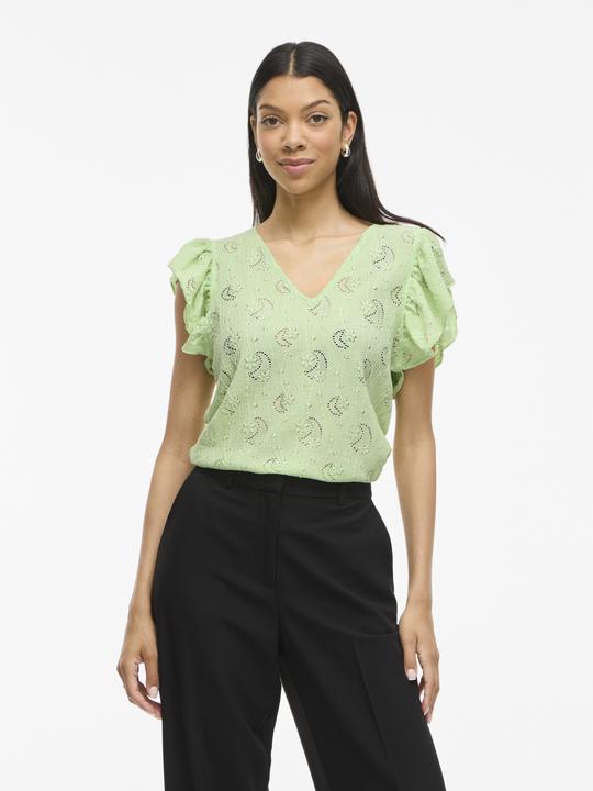 Immagine prodotto Vila VIKARLA V-Ausschnitt Oberteil mit angeschnittenen Ärmeln (M)