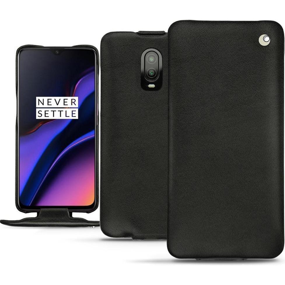 Noreve Lederschutzhülle vertikal (OnePlus X), Smartphone Hülle, Schwarz