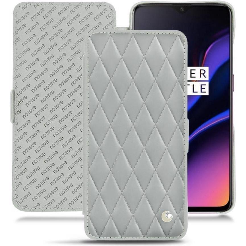 Noreve Lederschutzhülle horizontal (OnePlus 6T), Smartphone Hülle, Grau