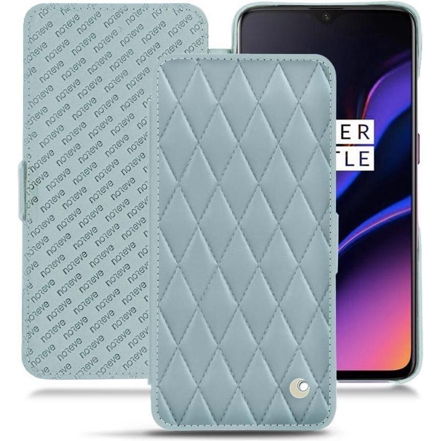 Noreve Lederschutzhülle horizontal (OnePlus 6T), Smartphone Hülle, Blau