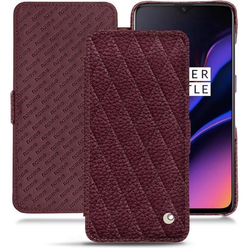 Noreve Lederschutzhülle horizontal (OnePlus 6T), Smartphone Hülle, Violett