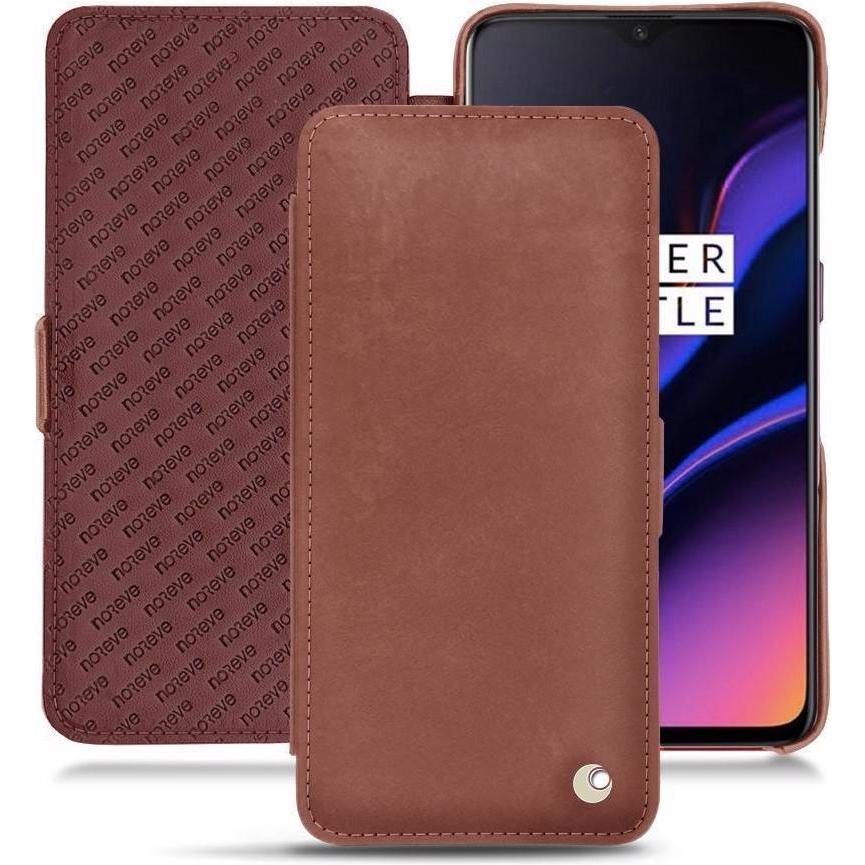 Noreve Lederschutzhülle horizontal (OnePlus 6T), Smartphone Hülle, Rot