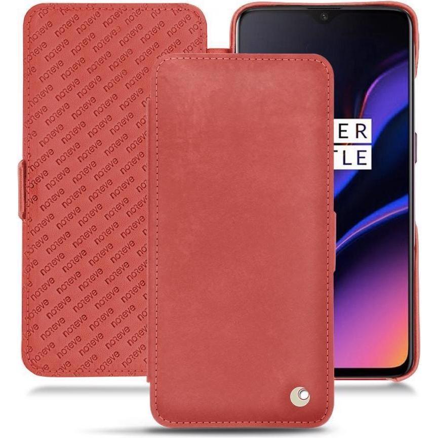 Noreve Lederschutzhülle horizontal (OnePlus 6T), Smartphone Hülle, Rot