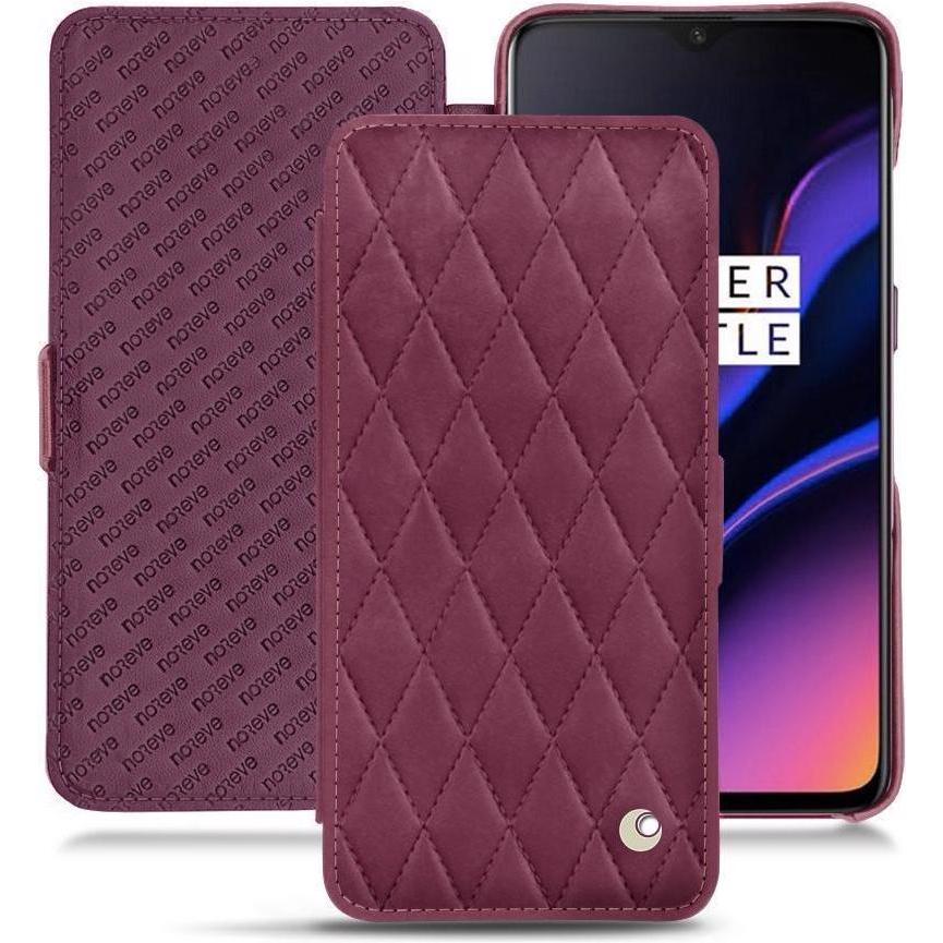 Noreve Lederschutzhülle horizontal (OnePlus 6T), Smartphone Hülle, Violett