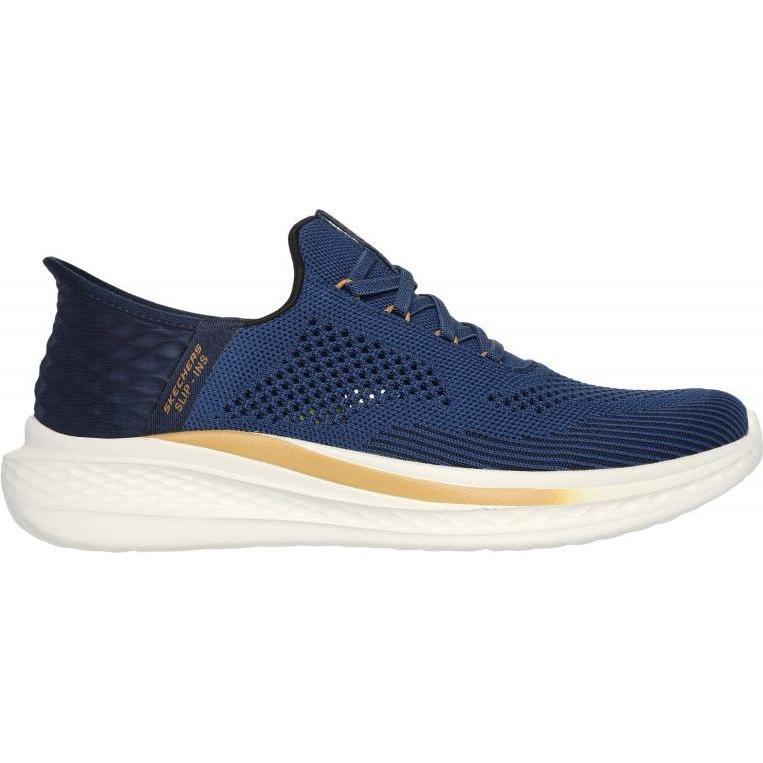 Skechers, Uomini, Sneaker, Slip-ins Slade - Quinto - Heren Instappers - Blauw, Blu, (40)