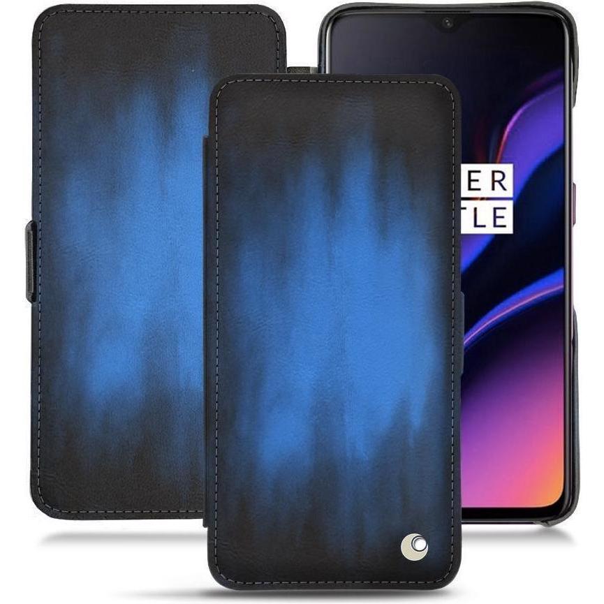 Thumbnail - Noreve Lederschutzhülle horizontal (OnePlus 6T), Smartphone Hülle, Blau