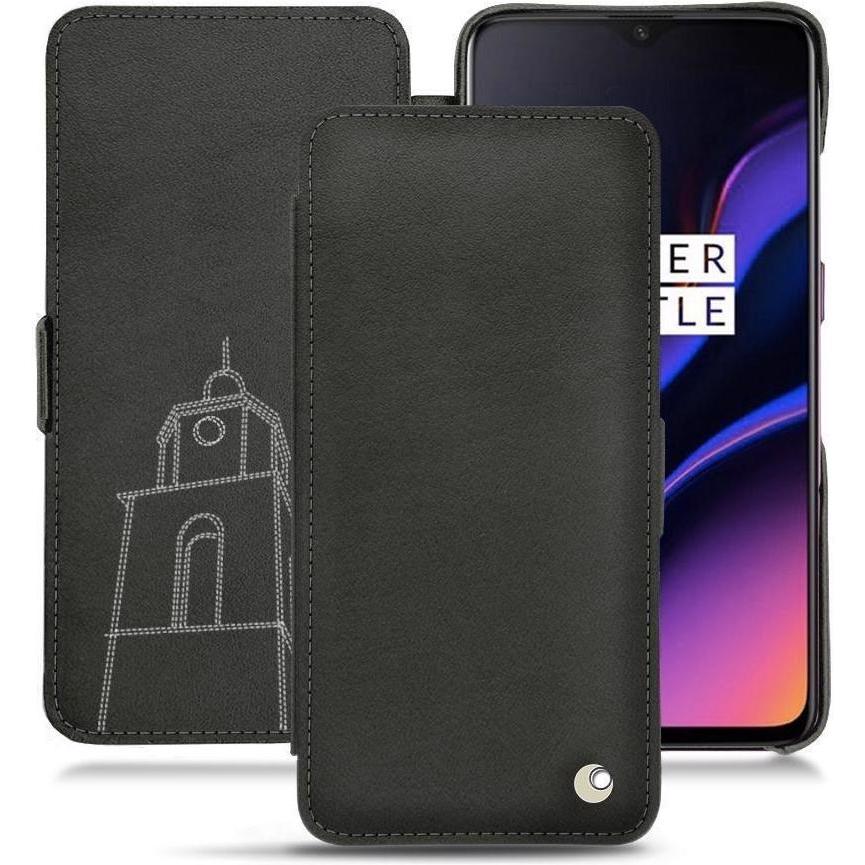 Thumbnail - Noreve Lederschutzhülle horizontal (OnePlus 6T), Smartphone Hülle, Schwarz