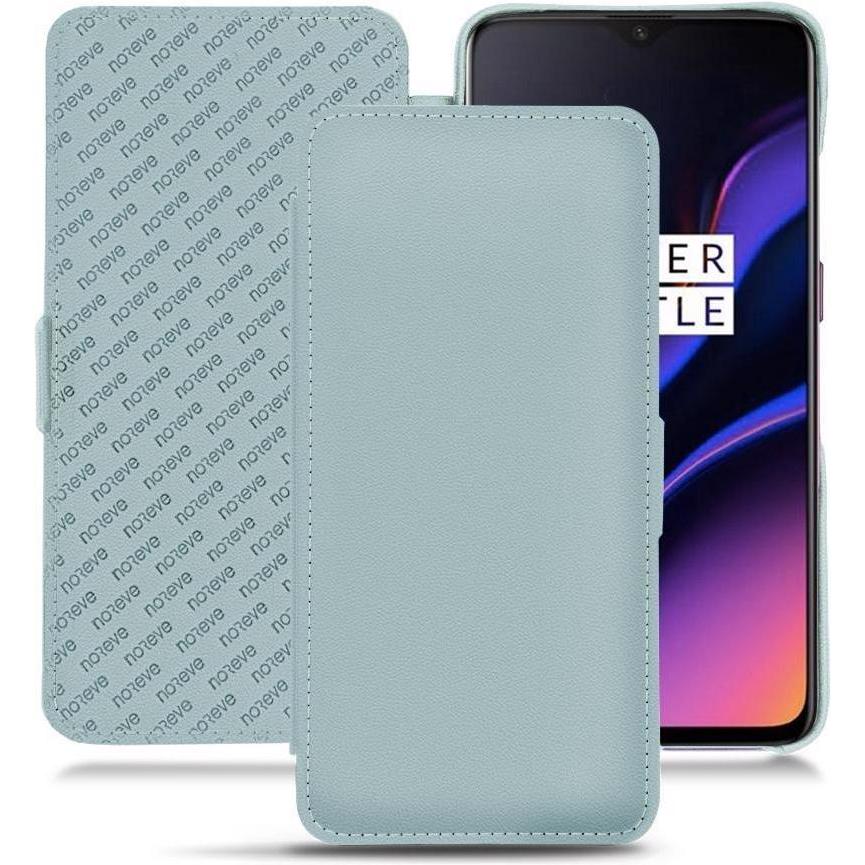 Noreve Lederschutzhülle horizontal (OnePlus 6T), Smartphone Hülle, Blau