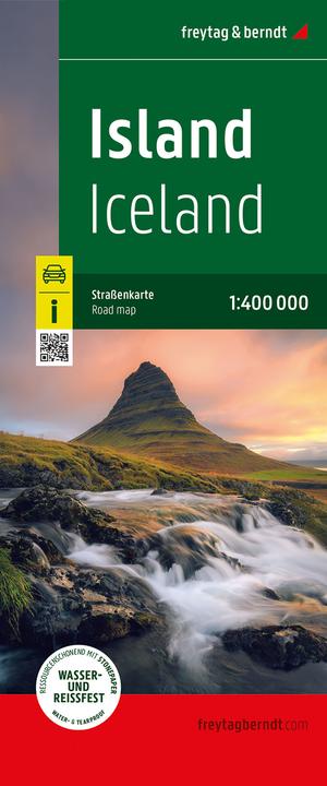 Islanda, carta stradale 1:400.000, freytag & berndt, copertina morbida