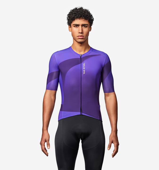 Produktbild Van rysel Radtrikot Rennrad kurzarm Sommer Unisex Racer 2 Lila (XXL)