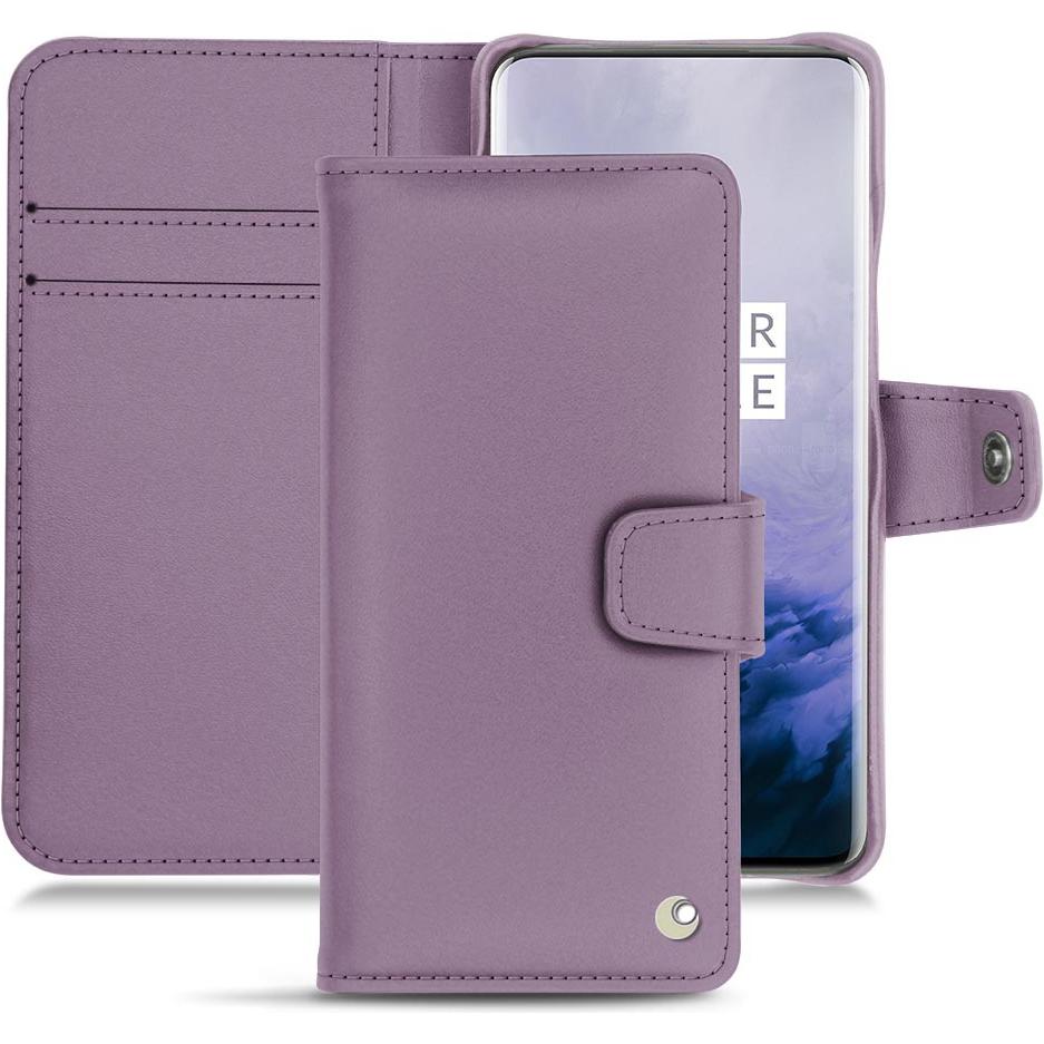 Noreve Lederschutzhülle Wallet (OnePlus 7 Pro), Smartphone Hülle, Violett