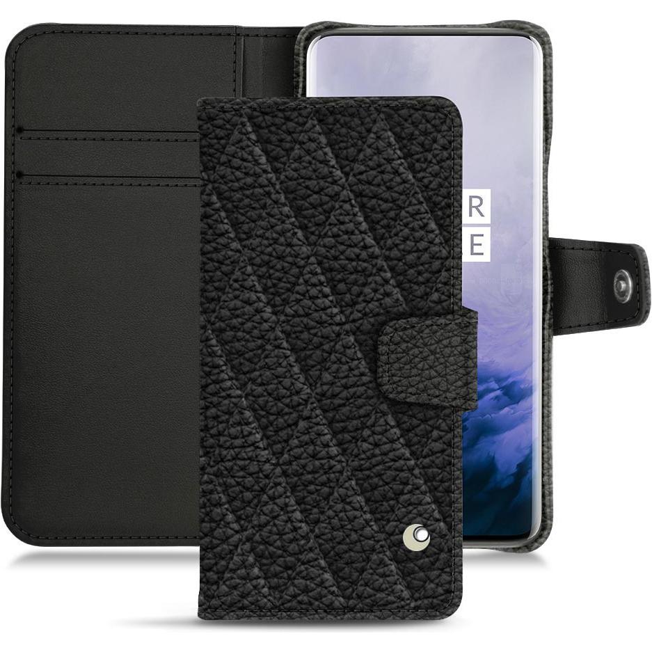 Noreve Lederschutzhülle Wallet (OnePlus 7 Pro), Smartphone Hülle, Schwarz