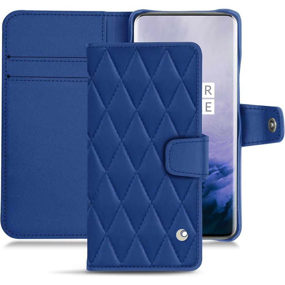 Noreve Lederschutzhülle Wallet (OnePlus 7 Pro), Smartphone Hülle, Blau