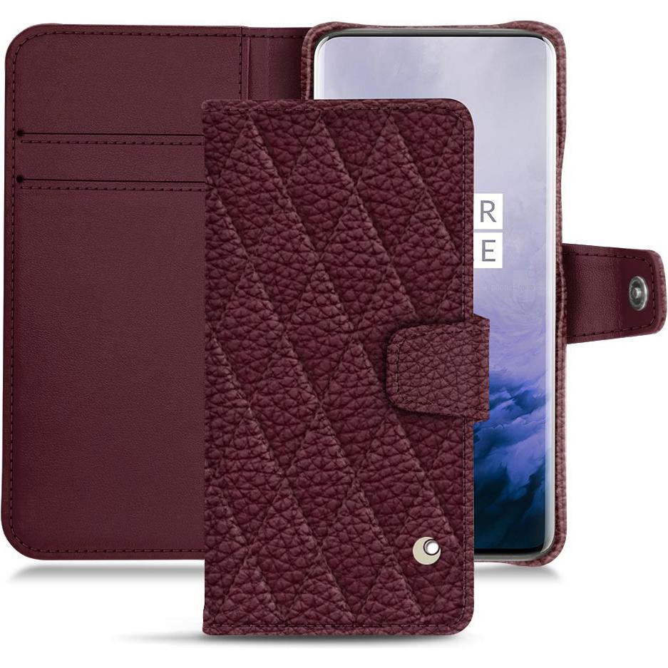Noreve Lederschutzhülle Wallet (OnePlus 7 Pro), Smartphone Hülle, Violett