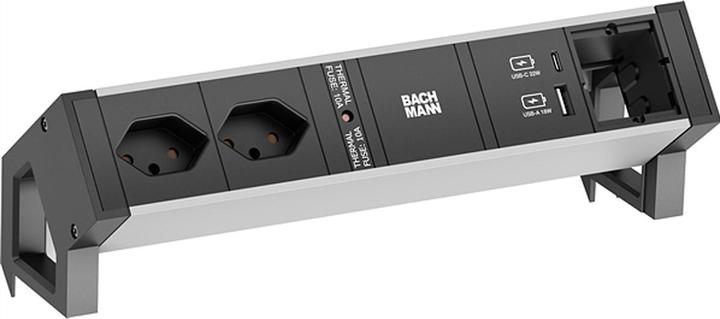Actual product image Bachmann DESK2 ALU BLACK 2xCH T13 1xCM (2x, Type 13)