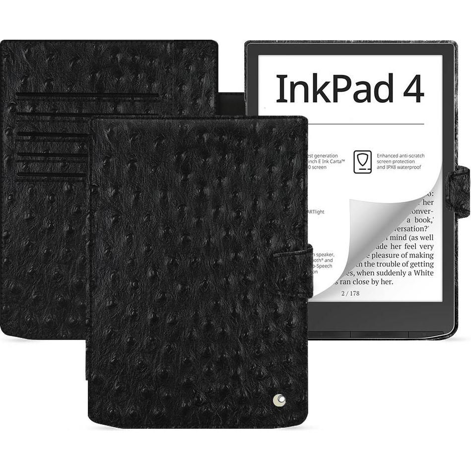 Noreve Lederschutzhülle PocketBook InkPad 4 (Pocketbook InkPad 4), eReader Zubehör, Schwarz