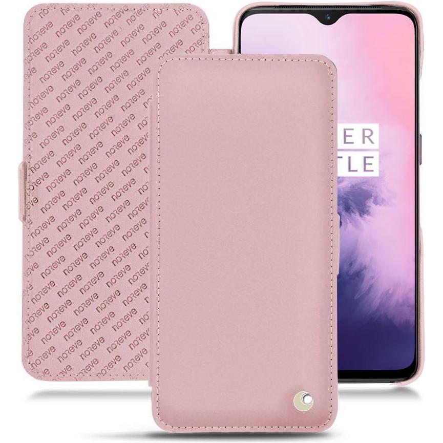 Noreve Lederschutzhülle horizontal (OnePlus 7), Smartphone Hülle, Rosa