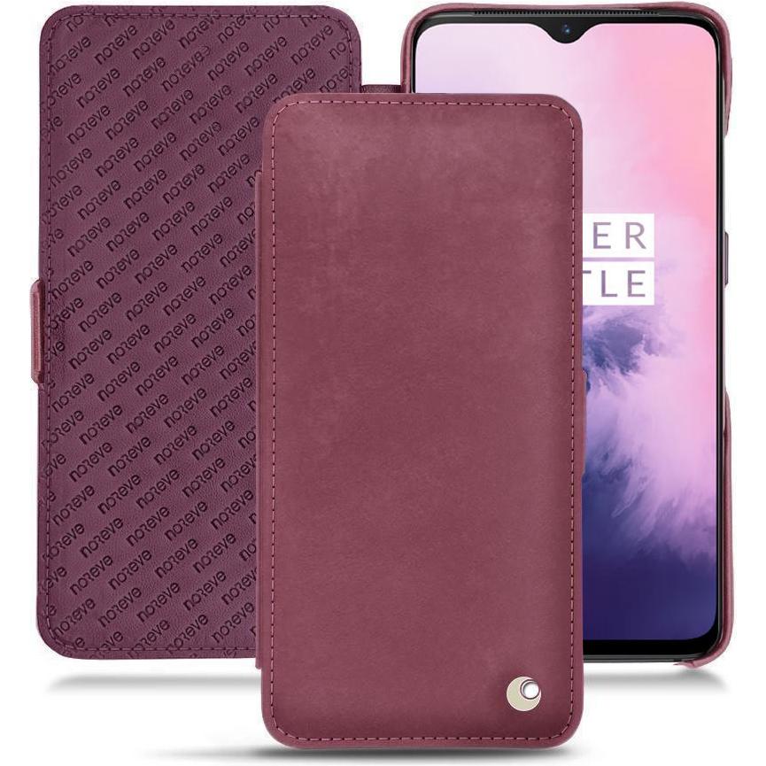 Thumbnail - Noreve Lederschutzhülle horizontal (OnePlus 7), Smartphone Hülle, Violett