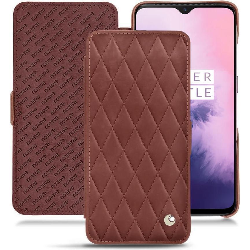 Noreve Lederschutzhülle horizontal (OnePlus 7), Smartphone Hülle, Rot