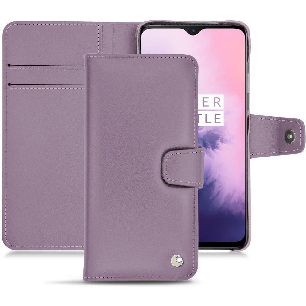 Noreve Lederschutzhülle Wallet (OnePlus 7), Smartphone Hülle, Violett