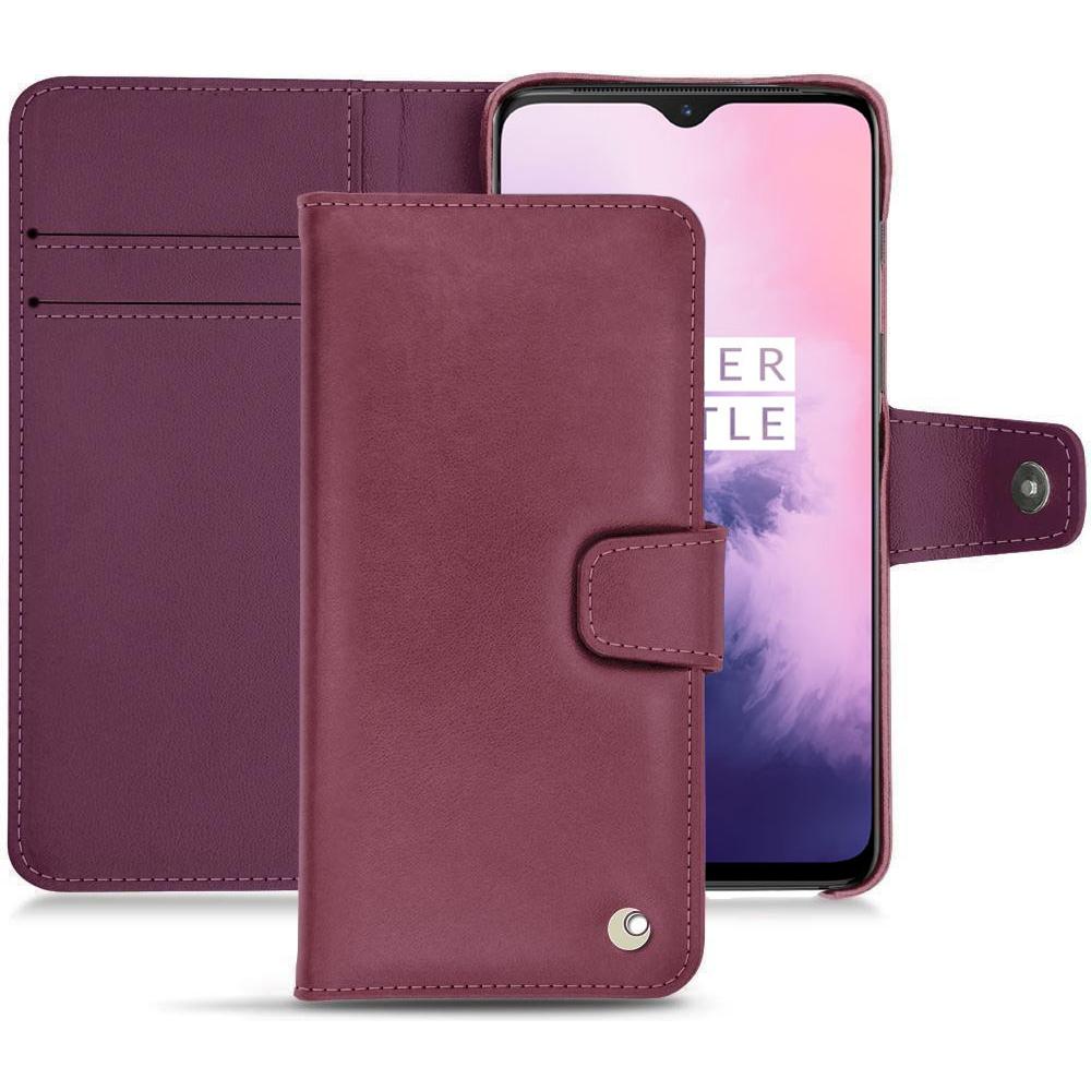 Thumbnail - Noreve Lederschutzhülle Wallet (OnePlus 7), Smartphone Hülle, Violett