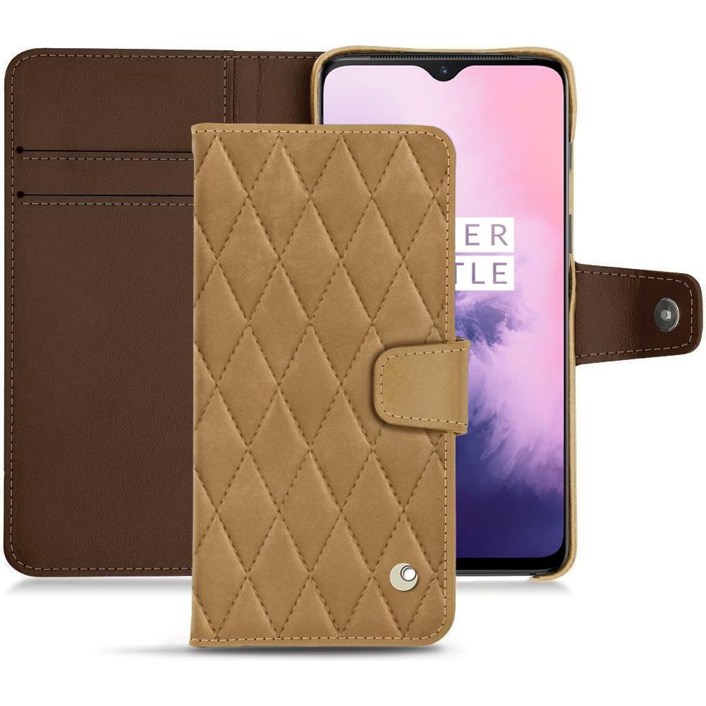 Thumbnail - Noreve Lederschutzhülle Wallet (OnePlus 7), Smartphone Hülle, Braun