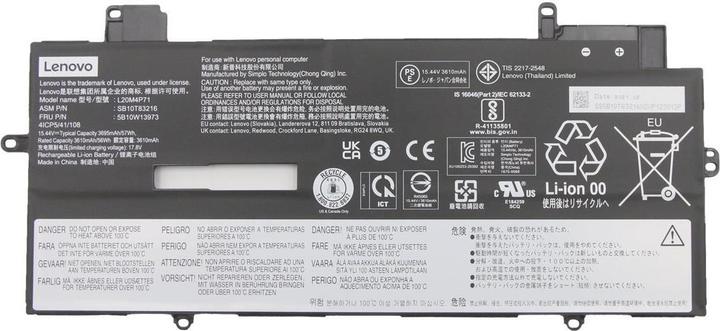 Produktbild Lenovo Internal,4c,57Wh,LiIon,SMP (4 Zellen, 3695 mAh)