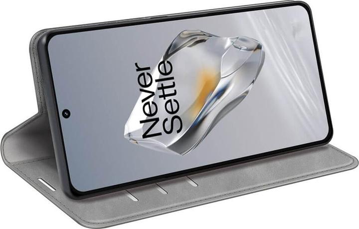 Produktbild Cover-Discount OnePlus 12 - Stand Flip Case Hülle grau (OnePlus 12)