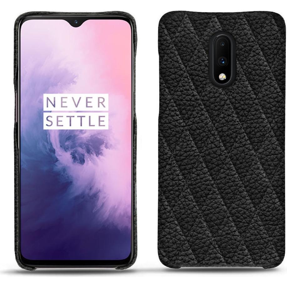 Thumbnail - Noreve Lederschutzhülle (OnePlus 7), Smartphone Hülle, Schwarz