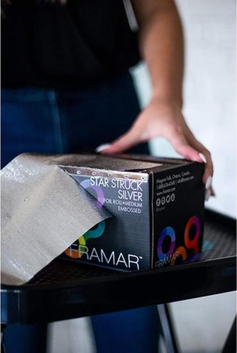 Immagine prodotto Framar Lamina per capelli in rotolo con rilievi d'argento per evidenziare 320ft