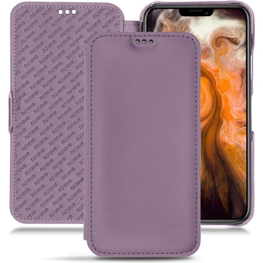 Noreve Lederschutzhülle horizontal (Apple iPhone 11 Pro Max), Smartphone Hülle, Violett