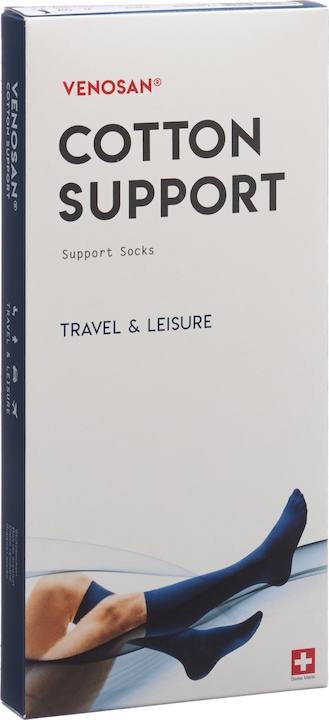 Produktbild Venosan COTTON SUPPORT Socks A-D L jeans (L)
