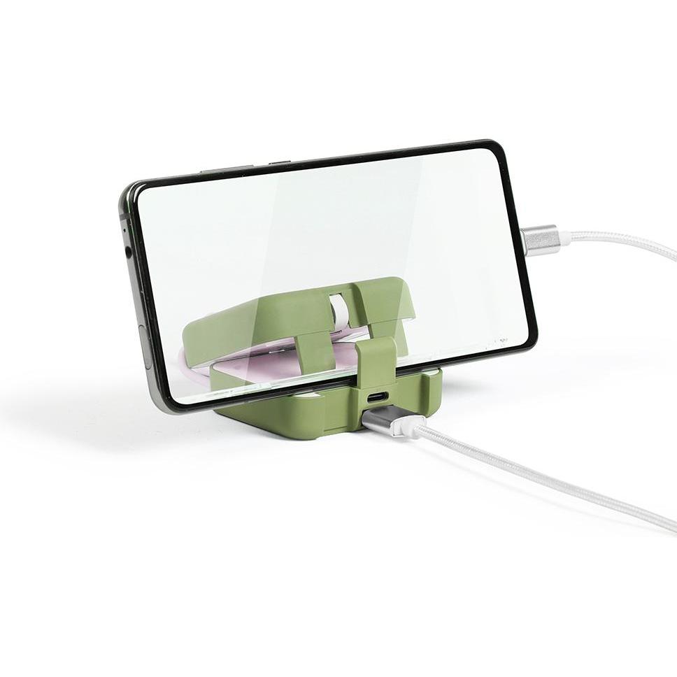 Thumbnail - Livoo Externer Akku pack mit telefonhalter (4000 mAh, 14.80 Wh), Powerbank, Braun