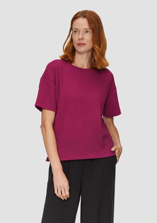 Produktbild S.Oliver Sweatshirt Sweatshirt mit Rundhalsausschnitt und strukturierter Oberfläche (48)