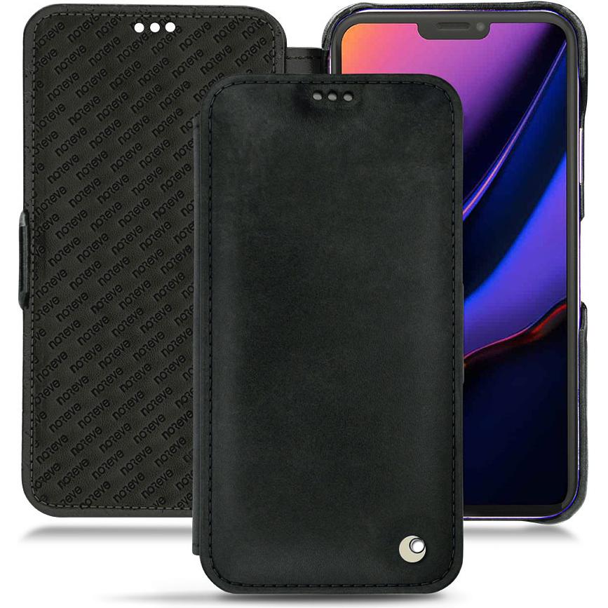 Noreve Lederschutzhülle horizontal (Apple iPhone 11 Pro), Smartphone Hülle, Schwarz