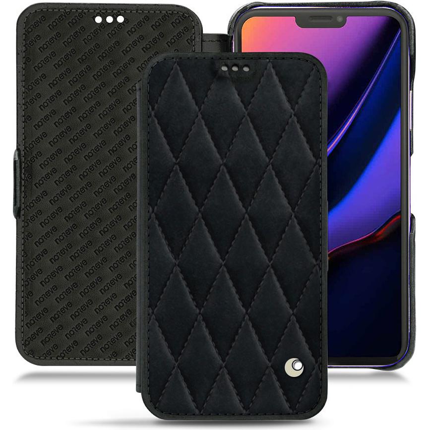 Noreve Lederschutzhülle horizontal (Apple iPhone 11 Pro), Smartphone Hülle, Schwarz
