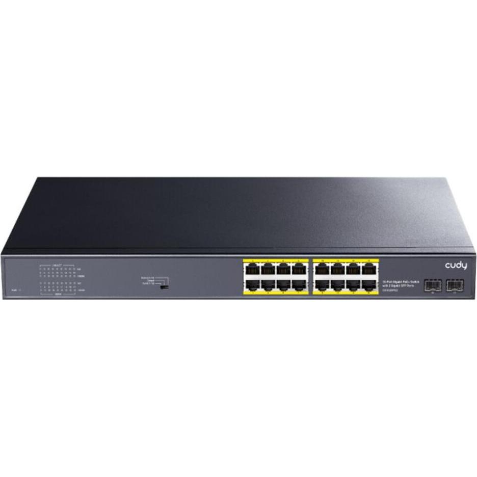 Cudy Switch di rete GS1020PS2 Gigabit Ethernet (10/100/1000) Power over Ethernet (PoE) Nero (18 porte), Switch di rete, Nero