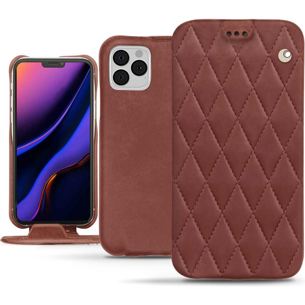 Thumbnail - Noreve Lederschutzhülle vertikal (Apple iPhone 11 Pro), Smartphone Hülle, Rot