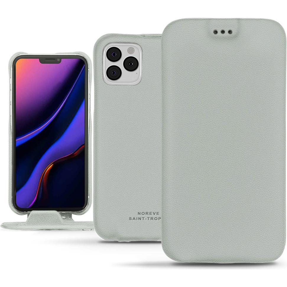 Thumbnail - Noreve Lederschutzhülle vertikal (Apple iPhone 11 Pro), Smartphone Hülle, Grau