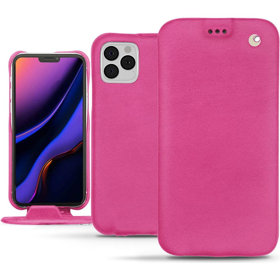 Noreve Lederschutzhülle vertikal (Apple iPhone 11 Pro), Smartphone Hülle, Rosa