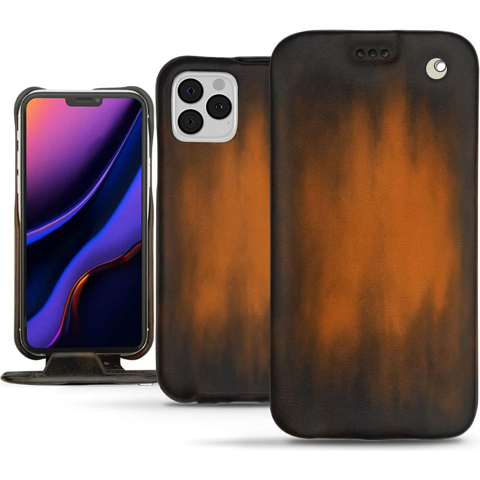 Thumbnail - Noreve Lederschutzhülle vertikal (Apple iPhone 11 Pro), Smartphone Hülle, Braun