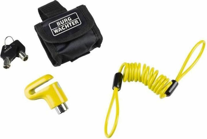 Actual product image Burg Wächter 520 50 yellow SB Brake disc lock Neon yellow Key lock (100 cm)