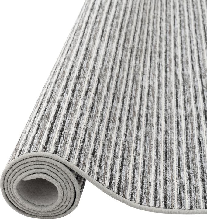 Produktbild Snapstyle Streifenberber Teppich Marta (100 x 100 cm)
