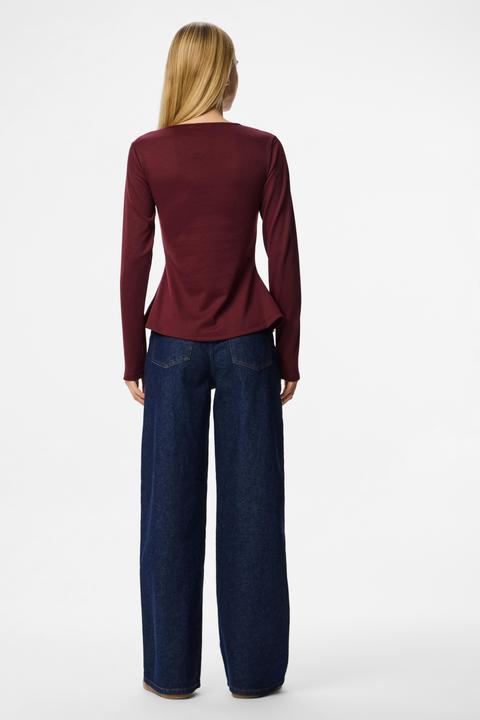 Immagine prodotto Pieces PCLUCCI PEPLUM Oberteil mit langen Ärmeln (S)