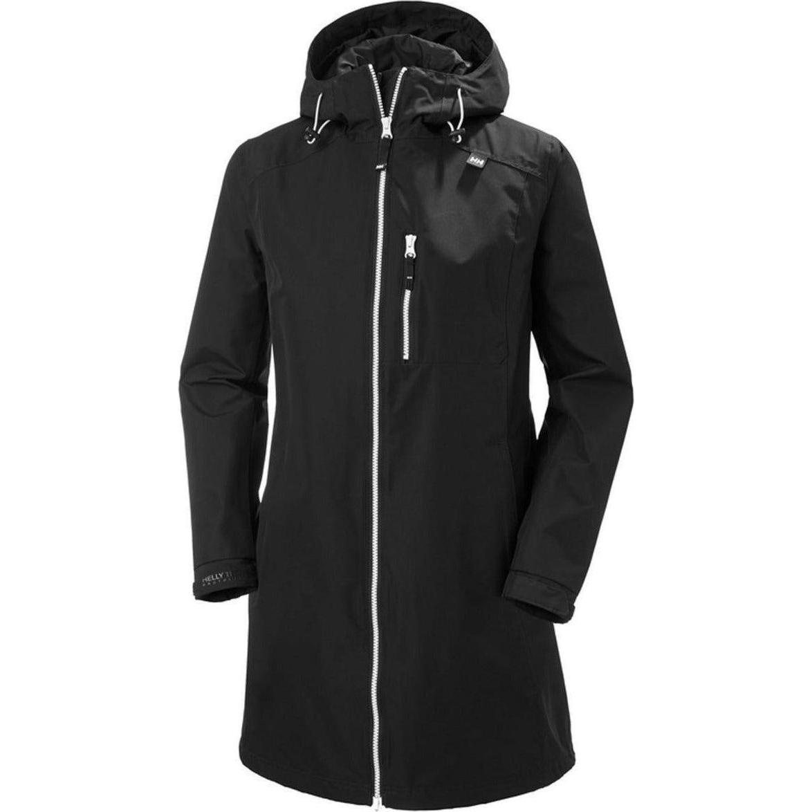 Helly Hansen, Damen, Jacke, Long Belfast Jacket (L), Schwarz, L