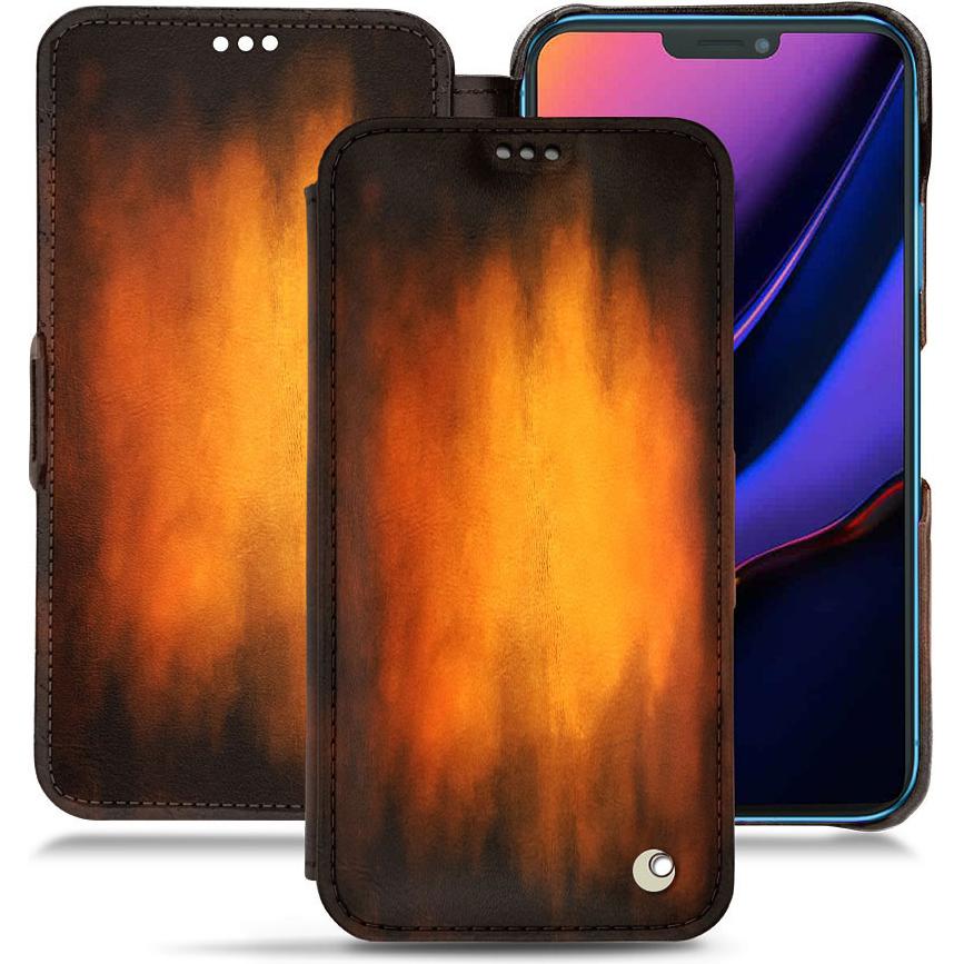 Thumbnail - Noreve Lederschutzhülle horizontal (Apple iPhone 11), Smartphone Hülle, Violett